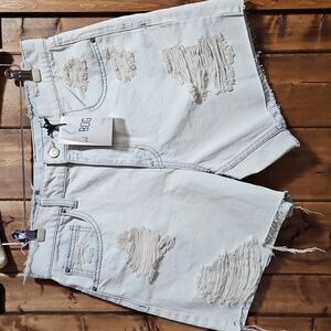 BDG Urban Outfitters Dropped Waist Destroyed Denim Shorts 28